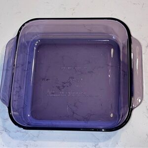 Pyrex Baking Dish 2 Quart Amethyst Purple 8x8x2 222-R Oven Microwave